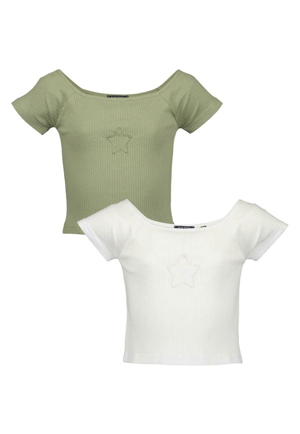 BASICS - T-Shirt basic - m weiss tee