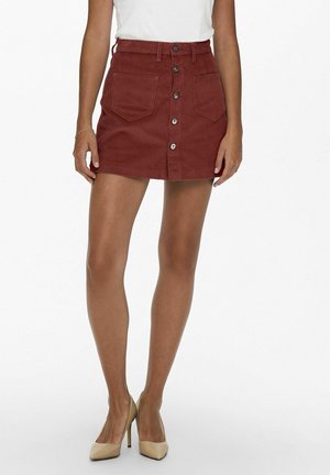 A-line skirt - dark red