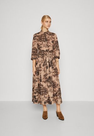 SINNE - Shirt dress - beige/brown/black