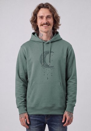 watapparel, MANDALA MOON UNISEX - Kapuzenpullover - green bay