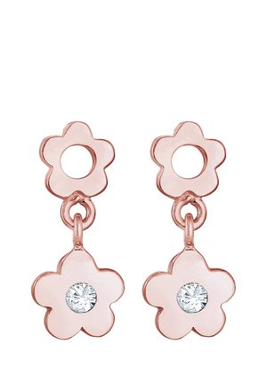 SPARKLING BASIC FLOWER - MIT KRISTALLEN VON SWAROVSKI® - Øreringe - rose gold-coloured