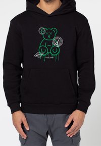 CLOSURE London Felpa con cappuccio - black