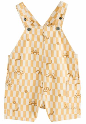 Next REGULAR FIT - Traksipüksid - yellow checkerboard