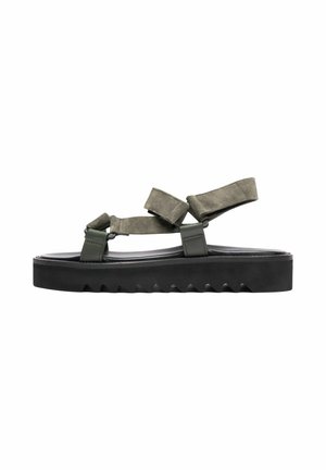 Sandalias - khaki - suede