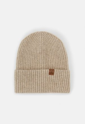 RIBBED BEANIE UNISEX - Bonnet - beigebraunmouline