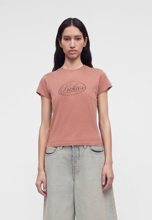 Dickies, SAHUARITA TEE - Тениска с щампа - maroon