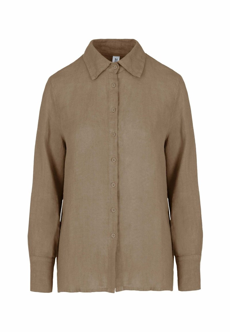 Bomboogie Button-down blouse - hazelnut/brown - Zalando