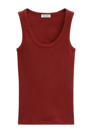 Marc O'Polo, TOP, DEEP ROUND NECK - Débardeur - tall poppy