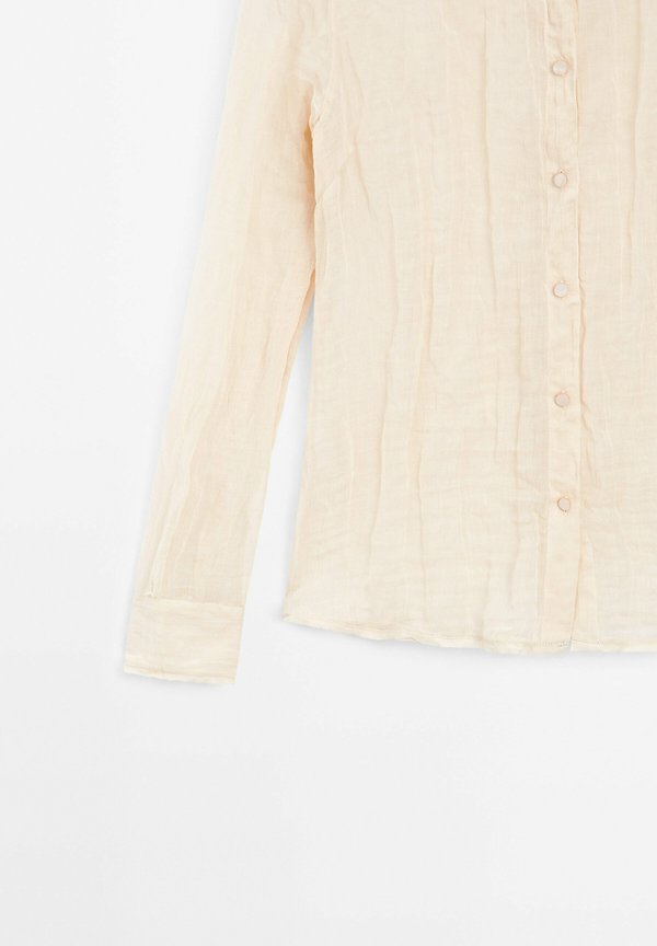 BLEND TEXTURED DETAIL - Button-down blouse - beige4