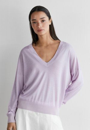 Falconeri V-NECK - Pullover - violet