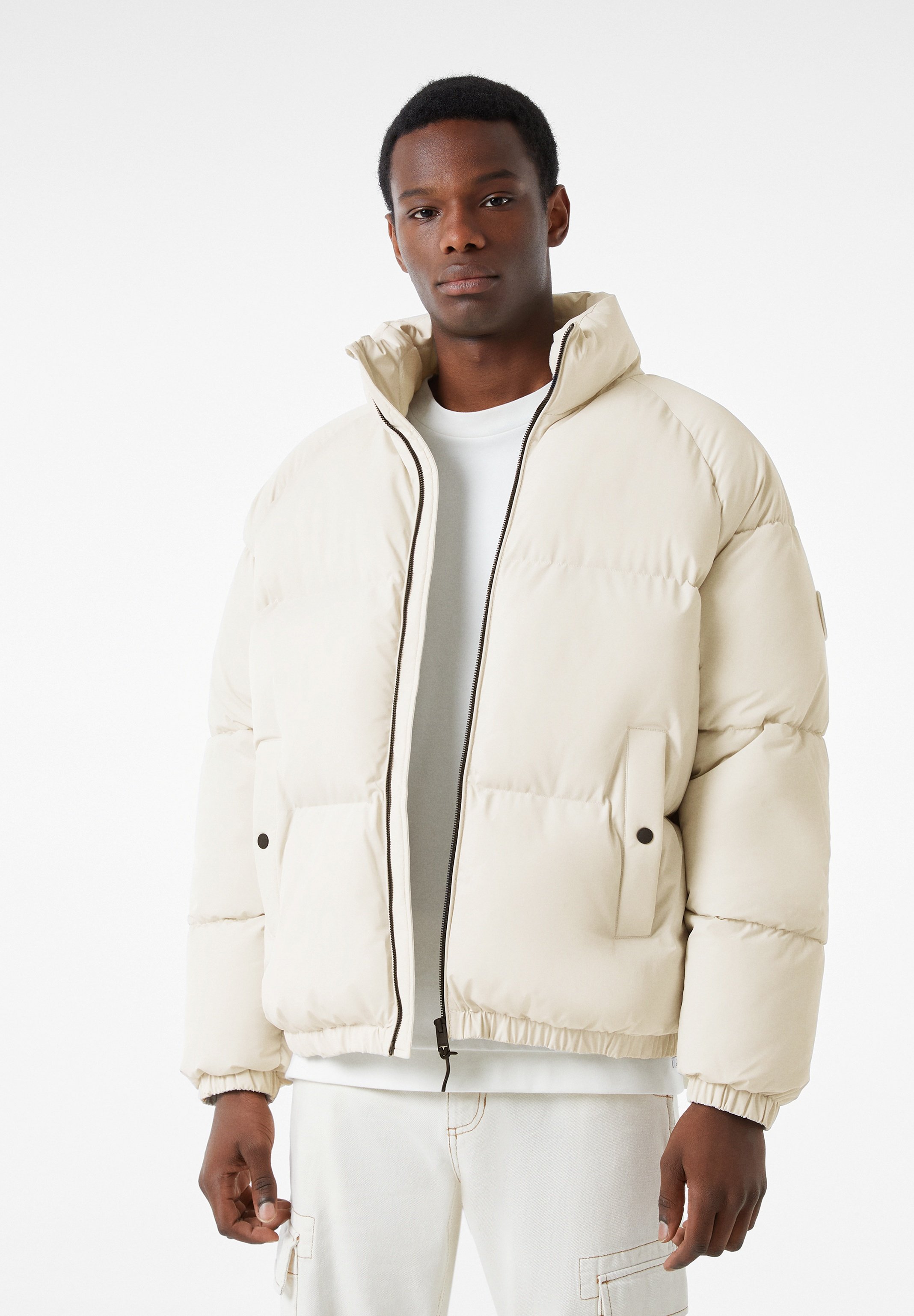 Bershka Veste d'hiver - beige - ZALANDO.FR