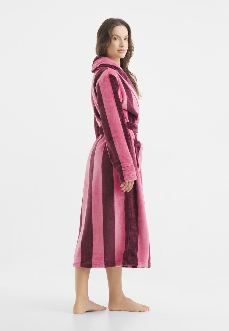 dark pink dressing gown Women's Dressing Gown Paris Cotton Jacquard Red Rose
