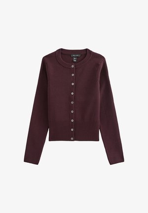 New Look, COMPACT CREW NECK CARDIGAN - Vest - purple