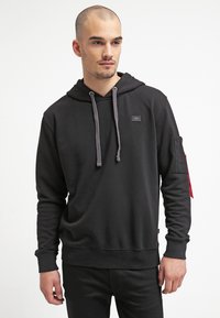 Alpha Industries - FIT  - Kapuzenpullover - black Thumbnail-Bild 1