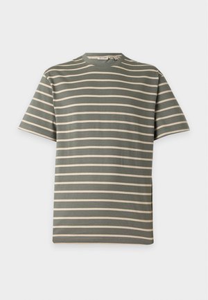 Only & Sons, ONSFRED LIFE STRIPE TEE - T-shirt imprimé - castor gray