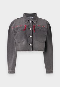 JOLIE CROPPED JACKET - Džinsinis švarkelis - black
