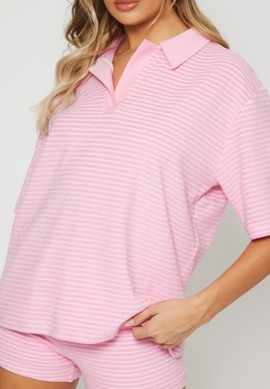 RUGBY  STRIPE COLLARED  - Polo shirt - pink