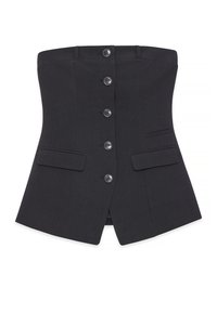 BUTTONED BANDEAU  - Topp - dark grey