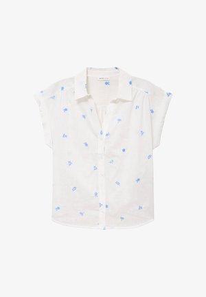 Cache Cache, CACHE CACHE CACHE CACHE ÄRMELLOSE BLUSE MIT RUNDHALSAUSSCHNITT - Overhemdblouse - blanc