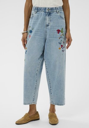 ANICETA EMBROIDERY  - Vaqueros mom - light blue wash