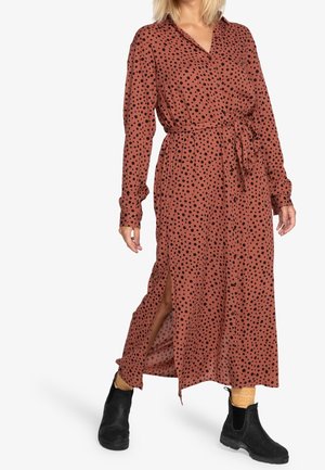 Shirt dress - brown