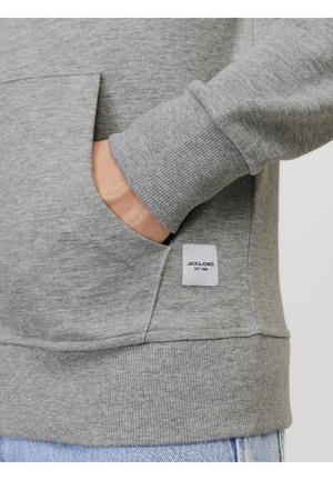 Felpa con zip - light grey