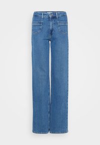 Não selecionado, dark medium blue denim