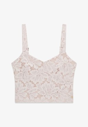 Guess, SPITZEN-CROPPED-TOP - Blouse - lila