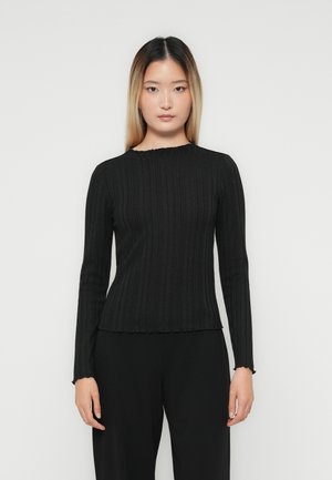 ONLNORMA MOCKNECK GLITTER - Hosszú ujjú felső - black