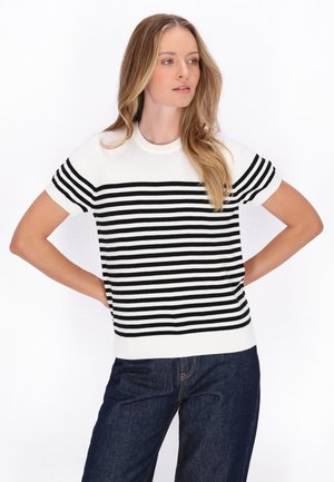 SWEATER - T-Shirt print - offwhite black