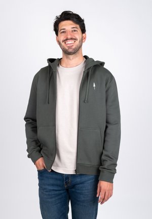 Sweatjacke - ash green
