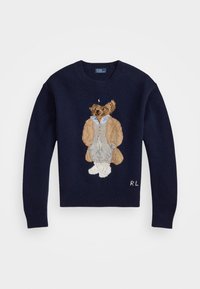 POLO BEAR WOOL-CASHMERE-BLEND SWEATER - Striktrøje - hunter navy