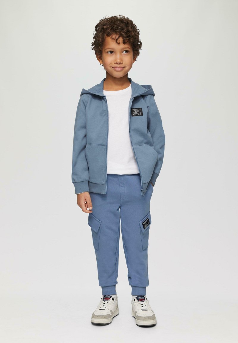 s.Oliver Felpa con zip - blassblau
