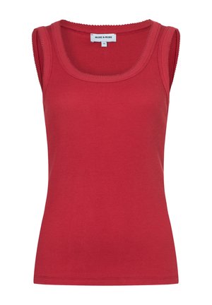 More & More, MORE & MORE SCHMALES, GERIPPTES BASIC-TANKTOP - Top - red pepper