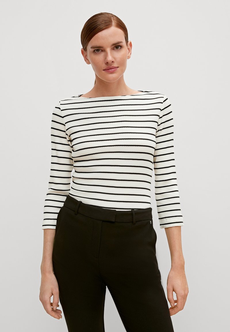comma Langarmshirt - schwarz