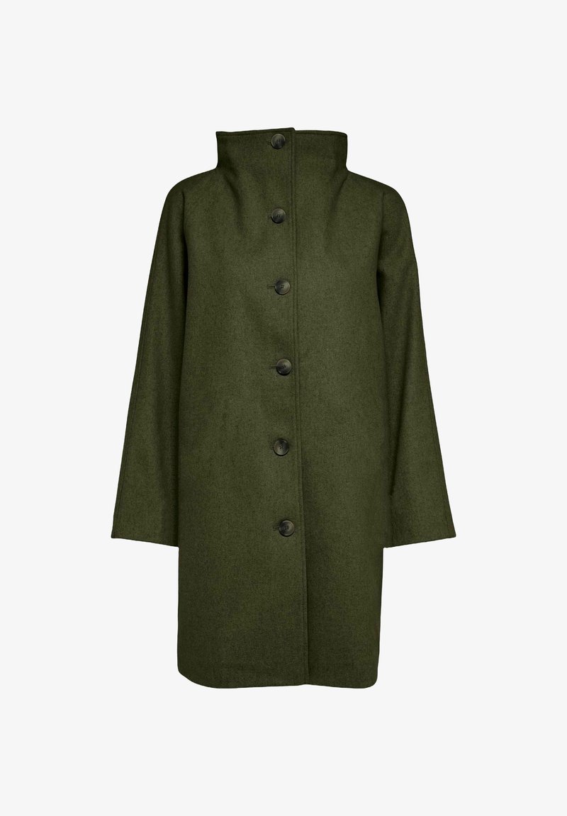 Selected Wool Blend - Kort kappa / rock - ivy green/grön - Zalando.se
