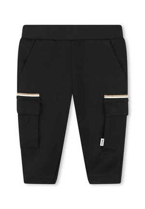 À POCHES À RABAT - Pantaloni cargo - black