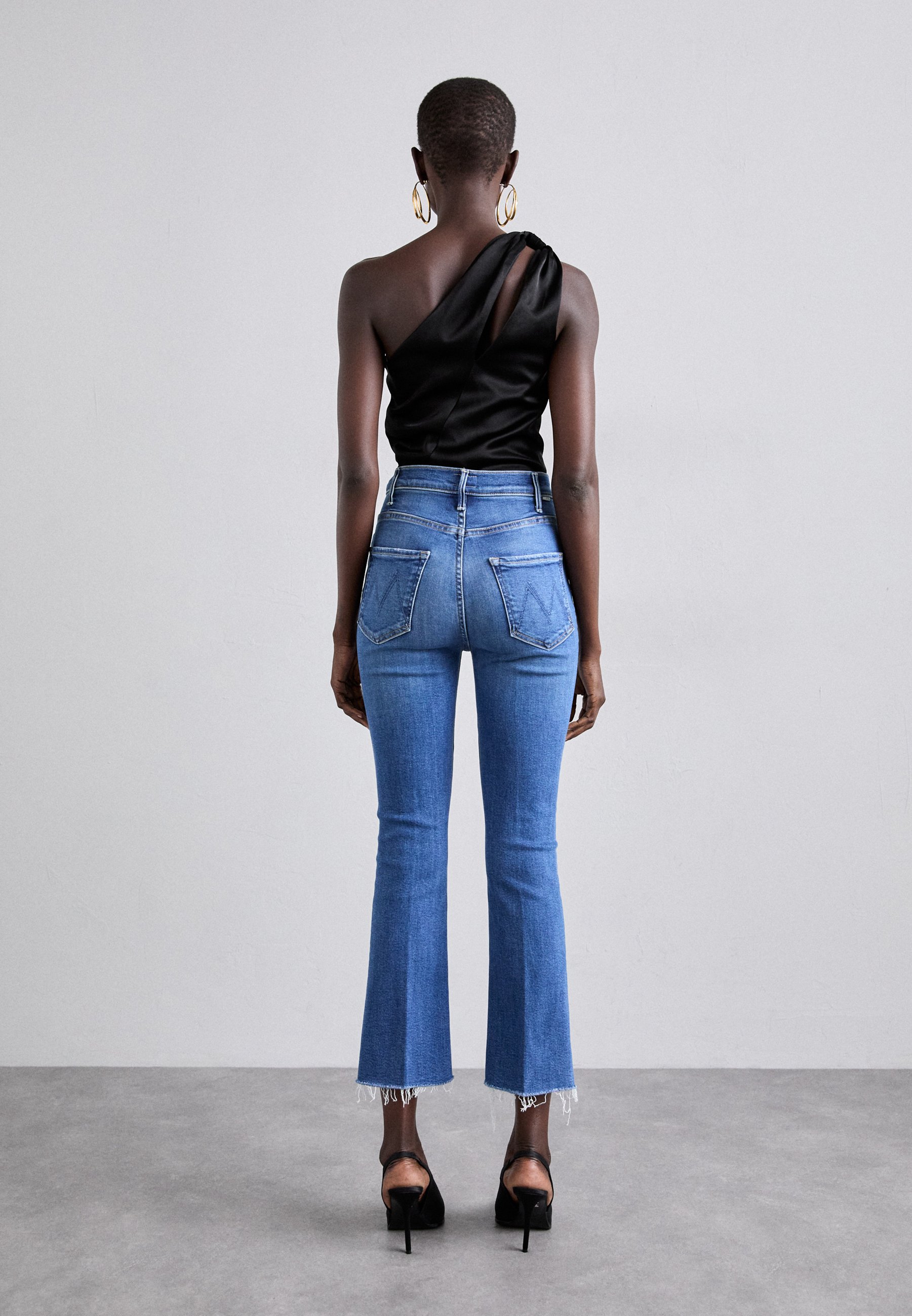 Mother THE HUSTLER ANKLE FRAY - Bootcut jeans - dark-blue denim