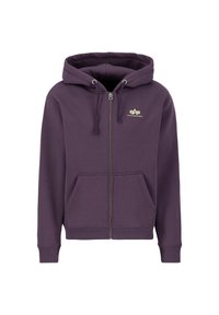 BASIC SMALL LOGO - Sweater met rits - plum