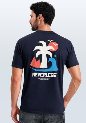 Neverless, T-Shirt print - navy