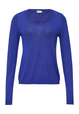 s.Oliver BLACK LABEL MIT GLITZER - Strickpullover - royalblau