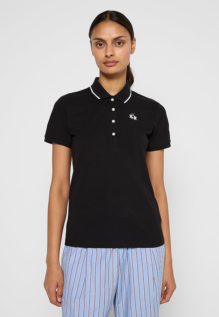 LA MARTINA Poloshirt zwart