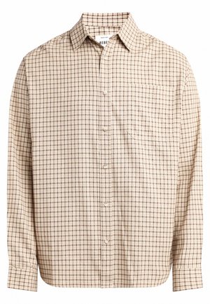 Redefined Rebel MIGUEL BOXY FIT - Vapaa-ajan kauluspaita - sand