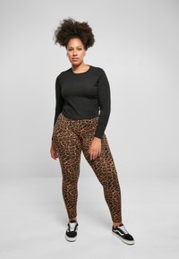 Urban Classics SOFT AOP - Legging (type pantalon) - darkleo