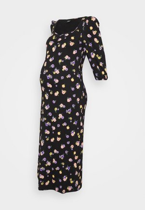 ONLY MATERNITY OLMCHER MIDI DRESS - Φόρεμα από ζέρσεϊ - black