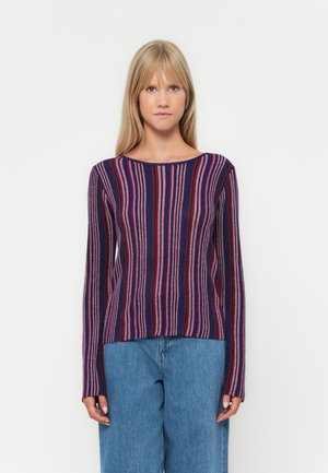 VIMELVINA BOAT NECK - Pulover - jester red/rhodonite black/boysenberry