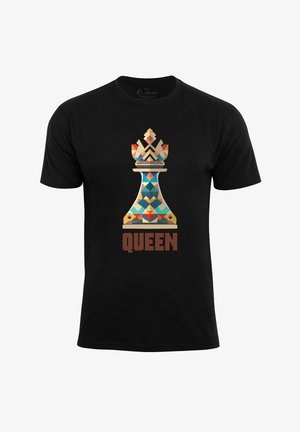 Cotton Prime, QUEEN - T-Shirt print - schwarz