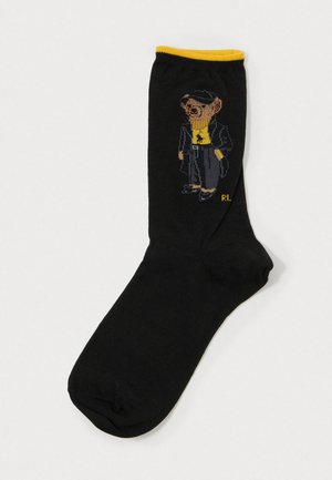 HOLIDAY BEAR ANKLE SINGLE - Sokid - black