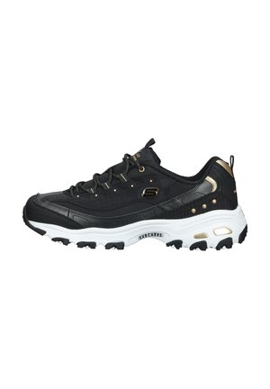 D'LITES - Sneakers - black duraleather gold trim