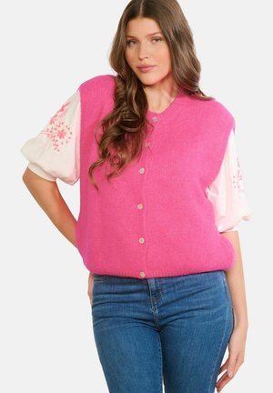 FLUFFY SLEEVELESS - Bodywarmer - fluo pink